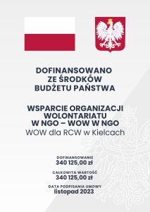 Plakat Budżet Państwa Wolontariat 2